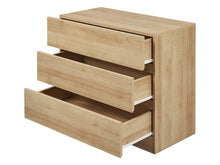 Load image into Gallery viewer, Harris 3 Drawers Tallboy - Oak