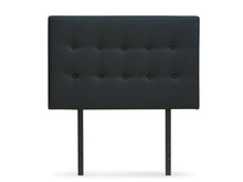 Load image into Gallery viewer, Susan King Single Fabric Upholstered Headboard - Black