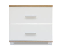 Load image into Gallery viewer, Bram Bedside Table - Oak + White