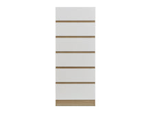 Load image into Gallery viewer, Harris 6 Drawers Slim Tallboy - Oak + White