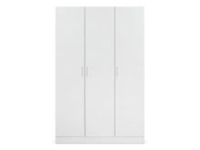 Load image into Gallery viewer, Bram 3 Door Wardrobe Cabinet - White