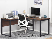 Load image into Gallery viewer, Nakia Computer Corner Desk - Walnut