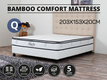 Load image into Gallery viewer, 21385 - BetaLife Bamboo Comfort Series Mattress - QUEEN - Betalife