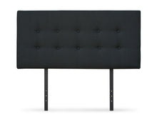 Load image into Gallery viewer, Susan Double Fabric Upholstered Headboard - Black