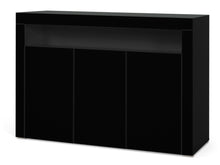 Load image into Gallery viewer, Shiel Sideboard Buffet Table 3 Door - Black