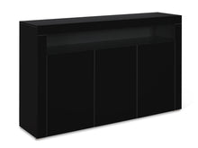 Load image into Gallery viewer, Shiel Sideboard Buffet Table 3 Door - Black