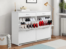 Load image into Gallery viewer, Rotoroa 6 Drawer Shoe Cabinet Storage Rack - White
