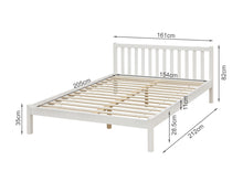 Load image into Gallery viewer, Baker Queen Wooden Bed Frame - White
