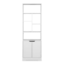 Load image into Gallery viewer, Formo Bookshelf Storage Cabinet - White