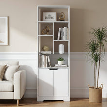 Load image into Gallery viewer, Formo Bookshelf Storage Cabinet - White