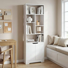 Load image into Gallery viewer, Formo Bookshelf Storage Cabinet - White