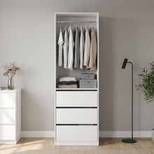 Load image into Gallery viewer, N-23963-payette-3-drawer-wardrobe-white-2601096