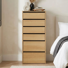 Load image into Gallery viewer, Payette 6 Drawer Wardrobe - Oak