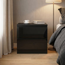 Load image into Gallery viewer, Angeles High Gloss Bedside Table - Black