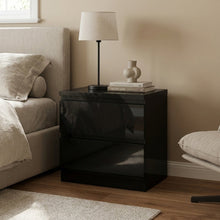Load image into Gallery viewer, Angeles High Gloss Bedside Table - Black