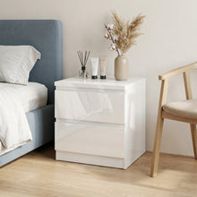 Load image into Gallery viewer, Angeles High Gloss Bedside Table - White