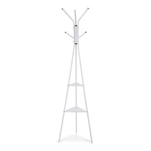 Load image into Gallery viewer, Aero Coat Rack with Storage Shelves - White