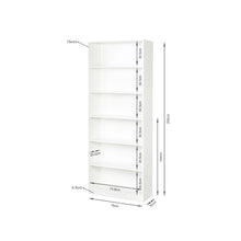 Load image into Gallery viewer, Nivo 6 Tier Bookshelf Display Shelf - White