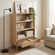 Load image into Gallery viewer, 23748-shawnee-3-tier-bookshelf-with-drawer-oak-2601105