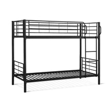 Load image into Gallery viewer, Owen Single Metal Bunk Bed Frame - Black