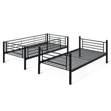 Load image into Gallery viewer, Owen Single Metal Bunk Bed Frame - Black