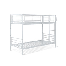 Load image into Gallery viewer, Owen Single Metal Bunk Bed Frame - White