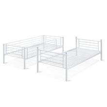Load image into Gallery viewer, Owen Single Metal Bunk Bed Frame - White