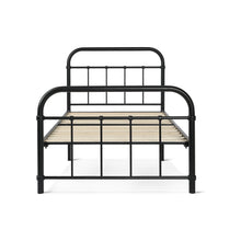 Load image into Gallery viewer, 23010_taylor_single_metal_bed_frame_-_black_5_26dced91-a9e8-4212-ba31-af64faa9dc74