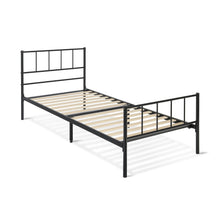 Load image into Gallery viewer, Keira Single Metal Bed Frame - Black