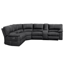 Load image into Gallery viewer, Kingston Electric Recliner Corner Sofa - Black
