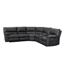 Load image into Gallery viewer, Kingston Electric Recliner Corner Sofa - Black
