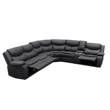 Load image into Gallery viewer, Mandan Electric Recliner Corner Sofa - Black