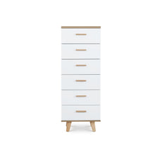 Load image into Gallery viewer, 23149-alton-slim-tallboy-6-drawers-white_5_557e8214-64f0-425d-bef9-03491817e3e5