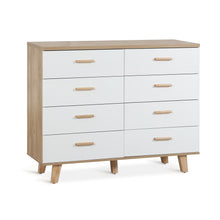 Load image into Gallery viewer, Alton Low Boy 8 Drawers - Natural + White