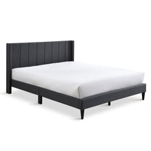 Load image into Gallery viewer, 23191_careys_queen_bed_frame_-_dark_grey_2_94b2f022-1e29-4d56-8465-c7f12e531612