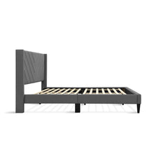 Load image into Gallery viewer, Bassie Double Bed Frame - Light Grey