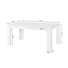 Load image into Gallery viewer, Azar Dining Table Rectangle 160 x 80cm - White
