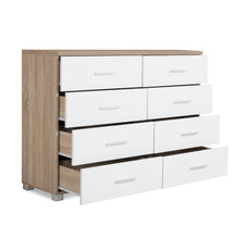 Load image into Gallery viewer, Garrett Lowboy 8 Drawer Chest Dresser - Oak