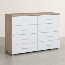 Load image into Gallery viewer, Garrett Lowboy 8 Drawer Chest Dresser - Oak