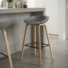 Load image into Gallery viewer, 22628-kai-bar-stool-metal-barstool-75cm-grey-26011313