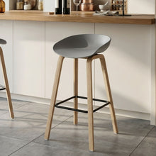 Load image into Gallery viewer, 22628-kai-bar-stool-metal-barstool-75cm-grey-2601139
