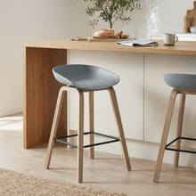 Load image into Gallery viewer, 24233-kai-bar-stool-metal-barstool-65cm-grey-26011312