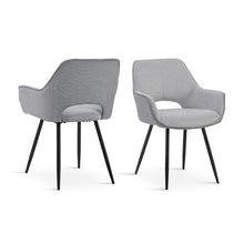 Load image into Gallery viewer, Griselda Velvet Dining Chair - Set of 2 - Grey