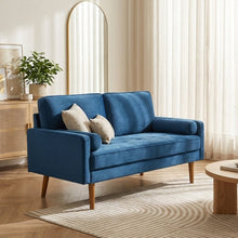 Load image into Gallery viewer, Alaina Velvet 2 Seater Sofa - Blue