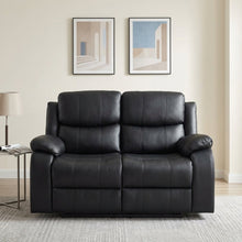 Load image into Gallery viewer, Wilson Manual 2 Seater Recliner Sofa - Black