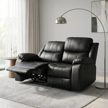 Load image into Gallery viewer, Wilson Manual 2 Seater Recliner Sofa - Black