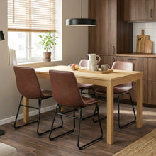 Load image into Gallery viewer, Grayson PU Leather Dining Chair - Set of 2 - Brown