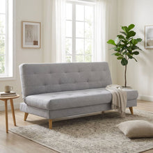 Load image into Gallery viewer, Camden 3 Seater Sofa Bed with Storage - Grey