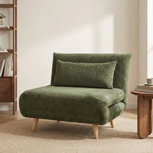 Load image into Gallery viewer, Hastings 1 Seater Fold-Out Sofa Bed - Green