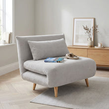 Load image into Gallery viewer, Hastings 1 Seater Fold-Out Sofa Bed - Grey